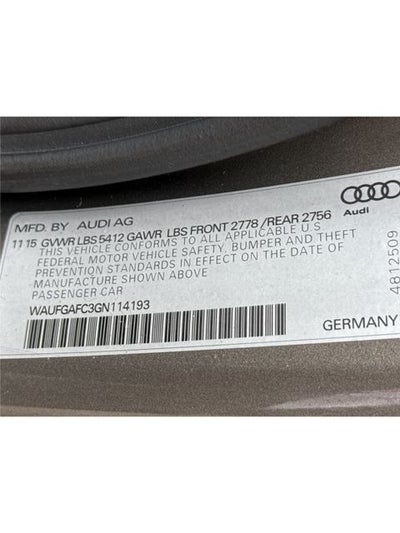 2016 Audi A6 3.0T Premium Plus quattro