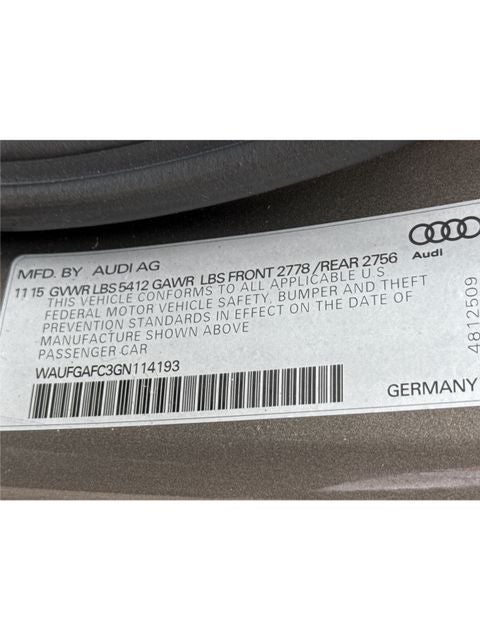 2016 Audi A6 3.0T Premium Plus quattro