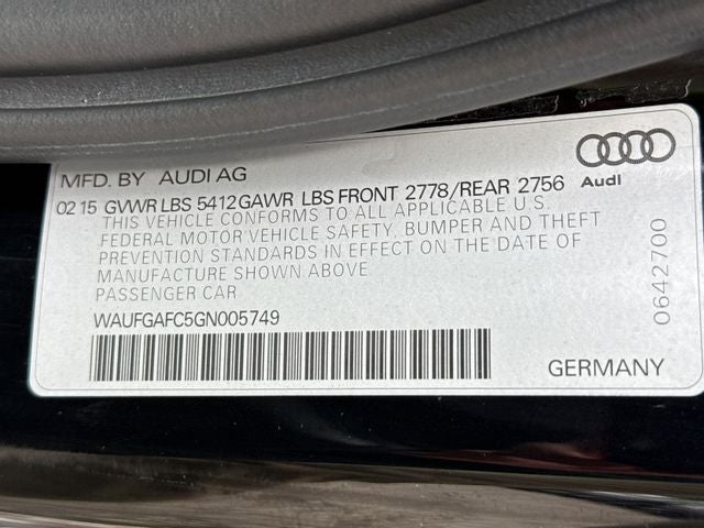 2016 Audi A6 3.0T Premium Plus quattro