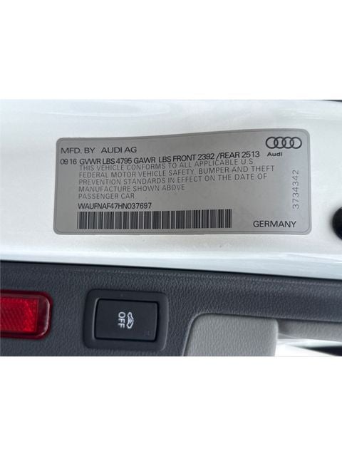 2017 Audi A4 2.0T Prestige quattro