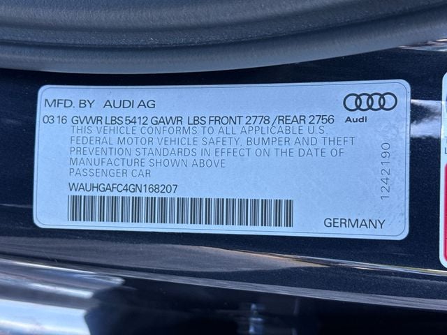 2016 Audi A6 3.0T Prestige quattro