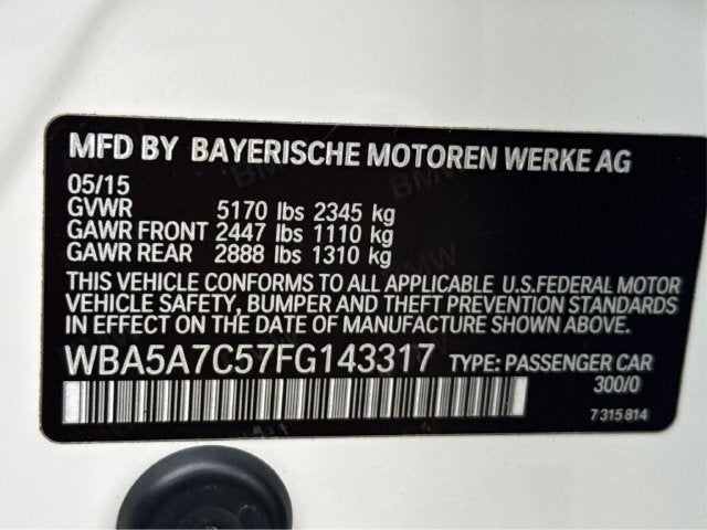 2015 BMW 5 Series 528i xDrive