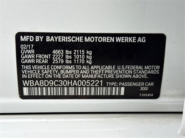 2017 BMW 3 Series 330i xDrive