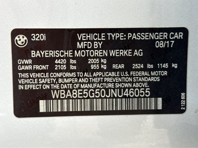 2018 BMW 3 Series 320i xDrive