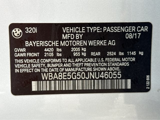 2018 BMW 3 Series 320i xDrive