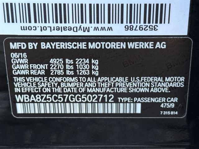 2016 BMW 3 Series 328i xDrive Gran Turismo