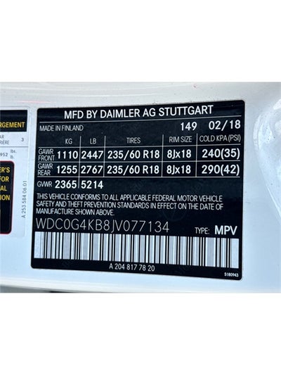 2018 Mercedes-Benz GLC GLC 300 4MATIC®