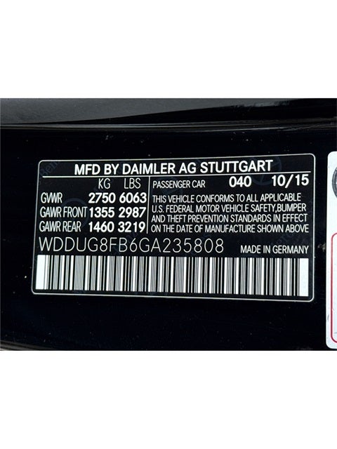 2016 Mercedes-Benz S-Class S 550 4MATIC®