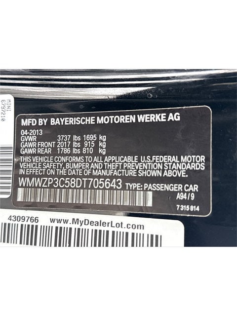 2013 MINI Convertible Cooper S